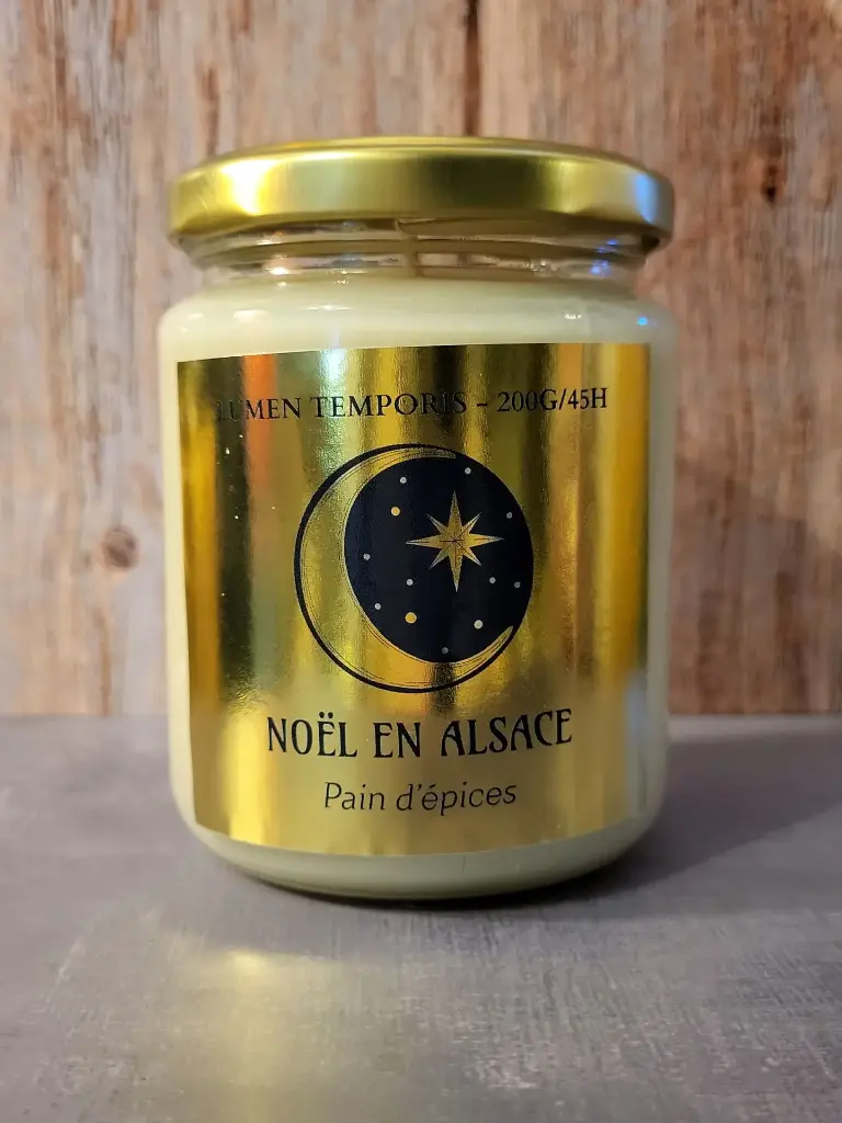 Bougie 'Noël en Alsace' - Pain d'épices