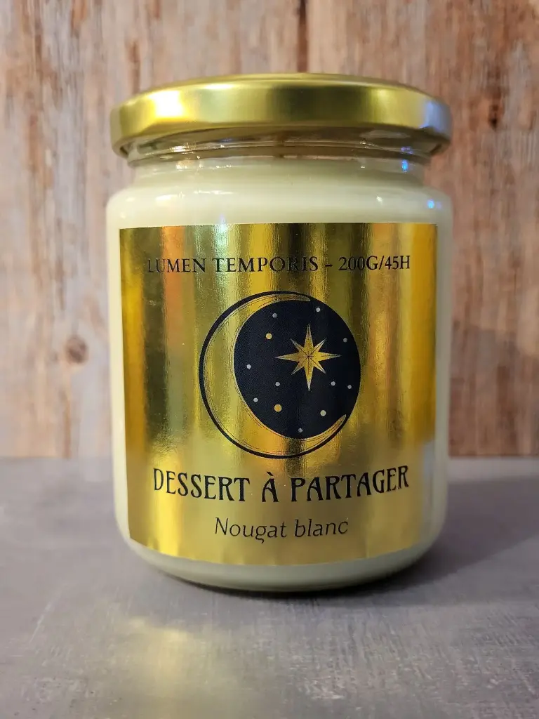 Bougie 'Dessert à Partager' – Nougat