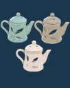 Brûleur à fondant parfumé – théière en céramique