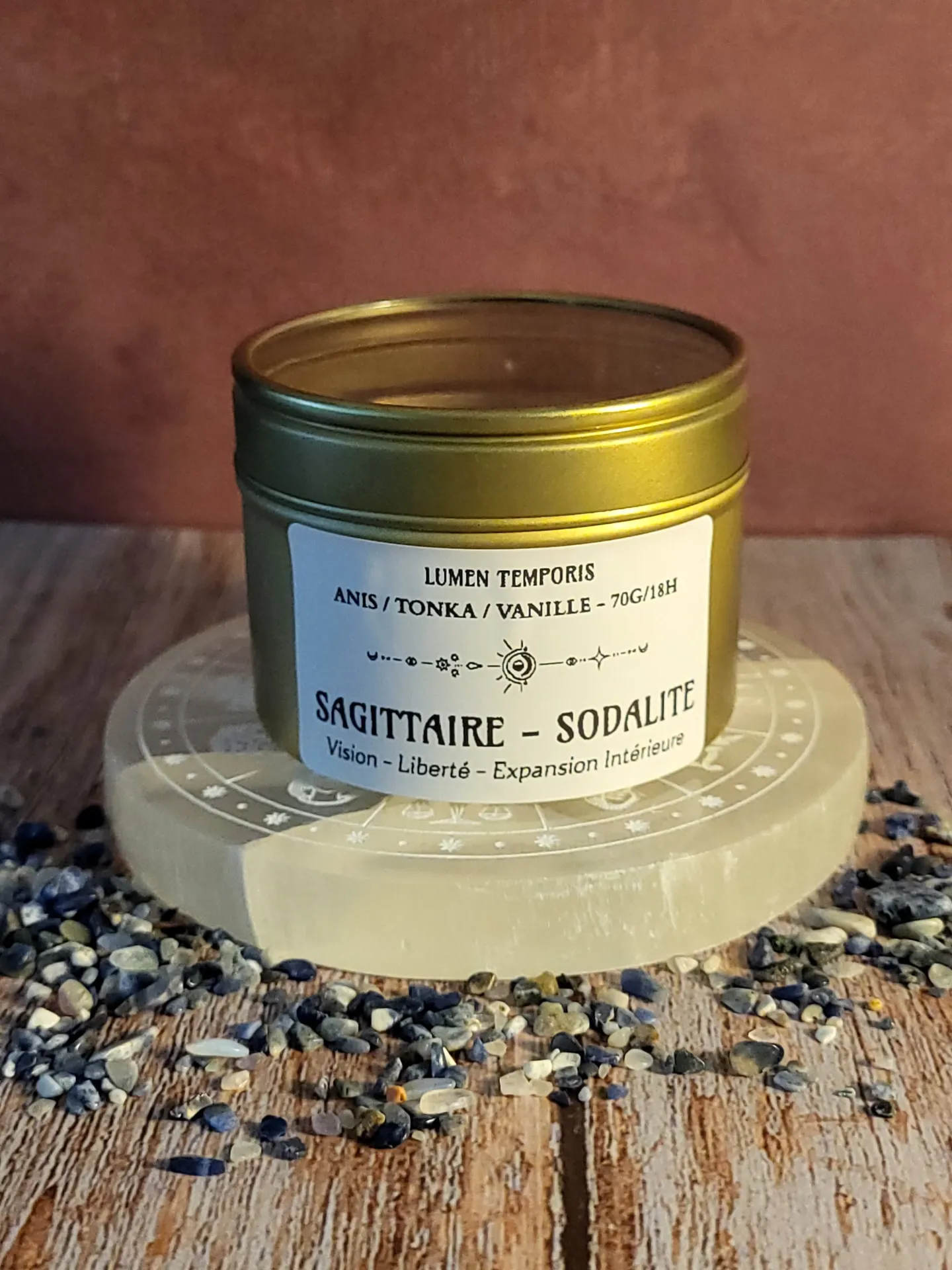 Bougie Astrologique Balance – Fluorine Multicolore • Harmonie, Clarté & Équilibre