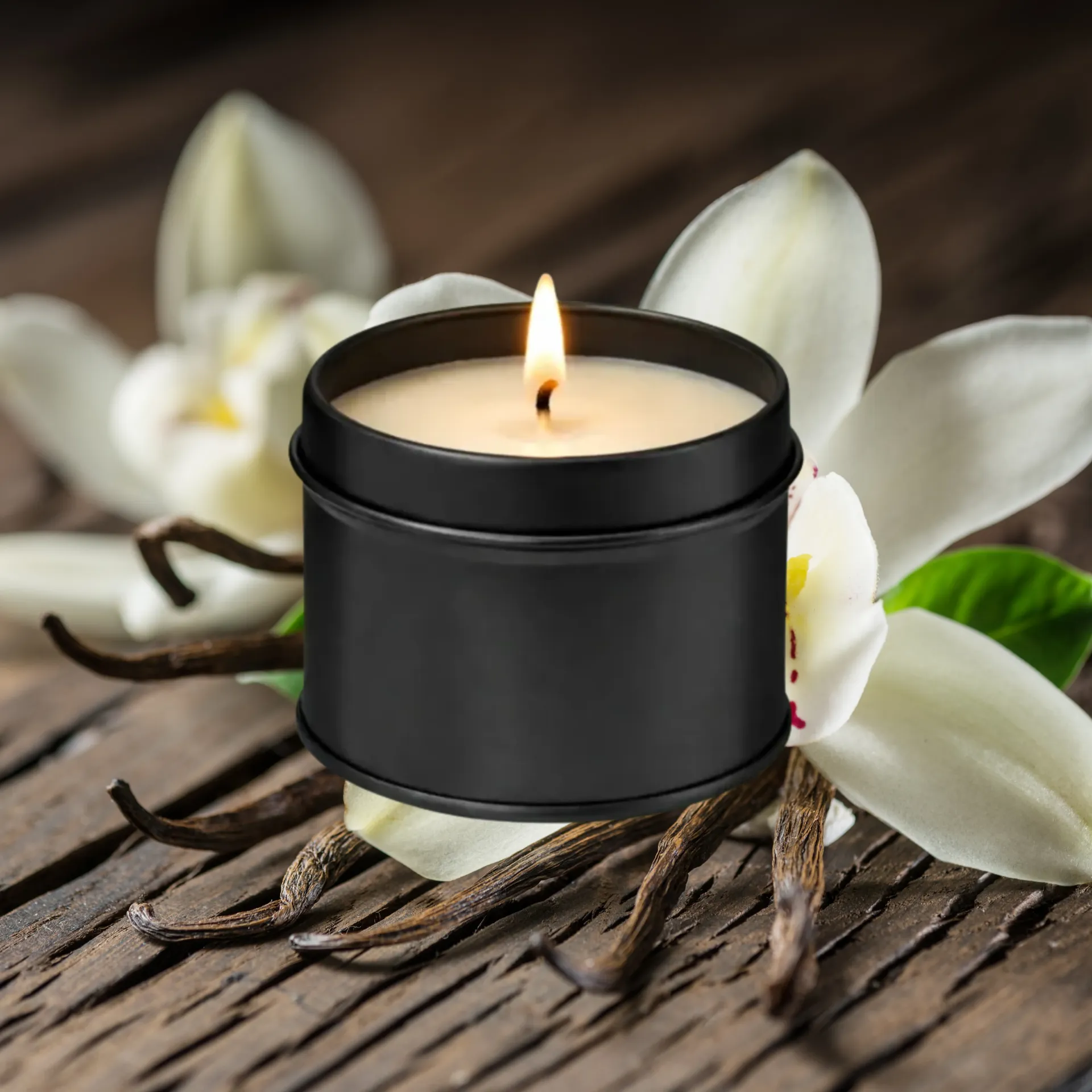 Vanille – Bougie parfumée artisanale (70 grammes / ~18 heures de combustion)