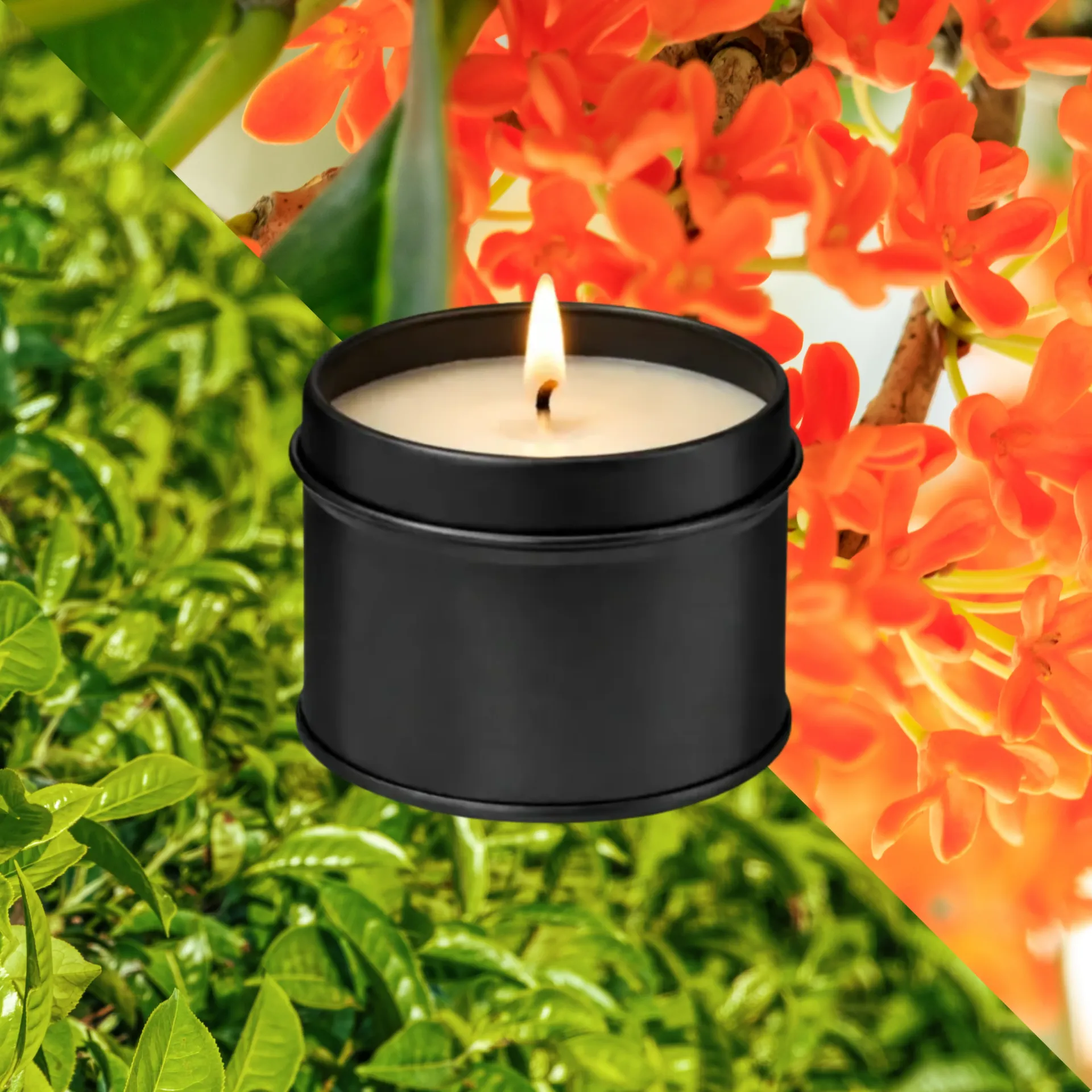 Thé Vert & Osmanthus — Bougie parfumée artisanale