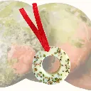 Yseult – Suspension parfumée ornée d'Unakite