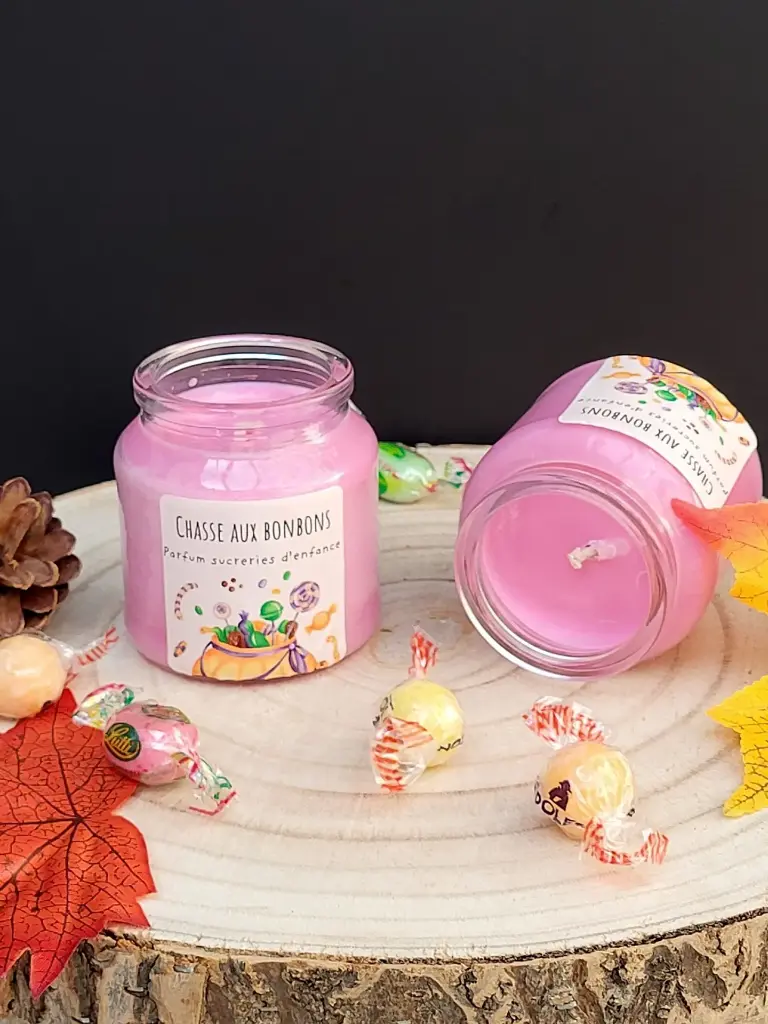 Bougie sucreries d'enfance