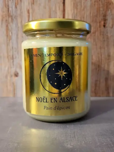 Bougie 'Noël en Alsace' - Pain d'épices