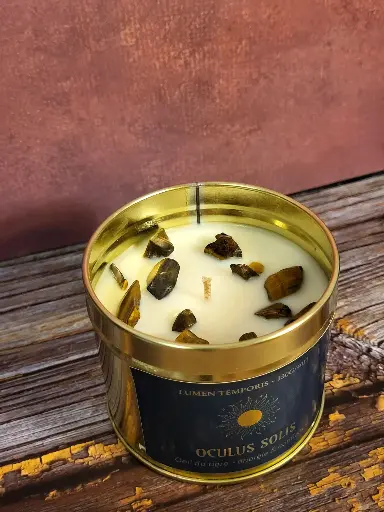 Bougie Parfumée 'Oculus Solis' - Oeil du Tigre