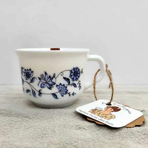Lady Frambourgesoise - bleu floral